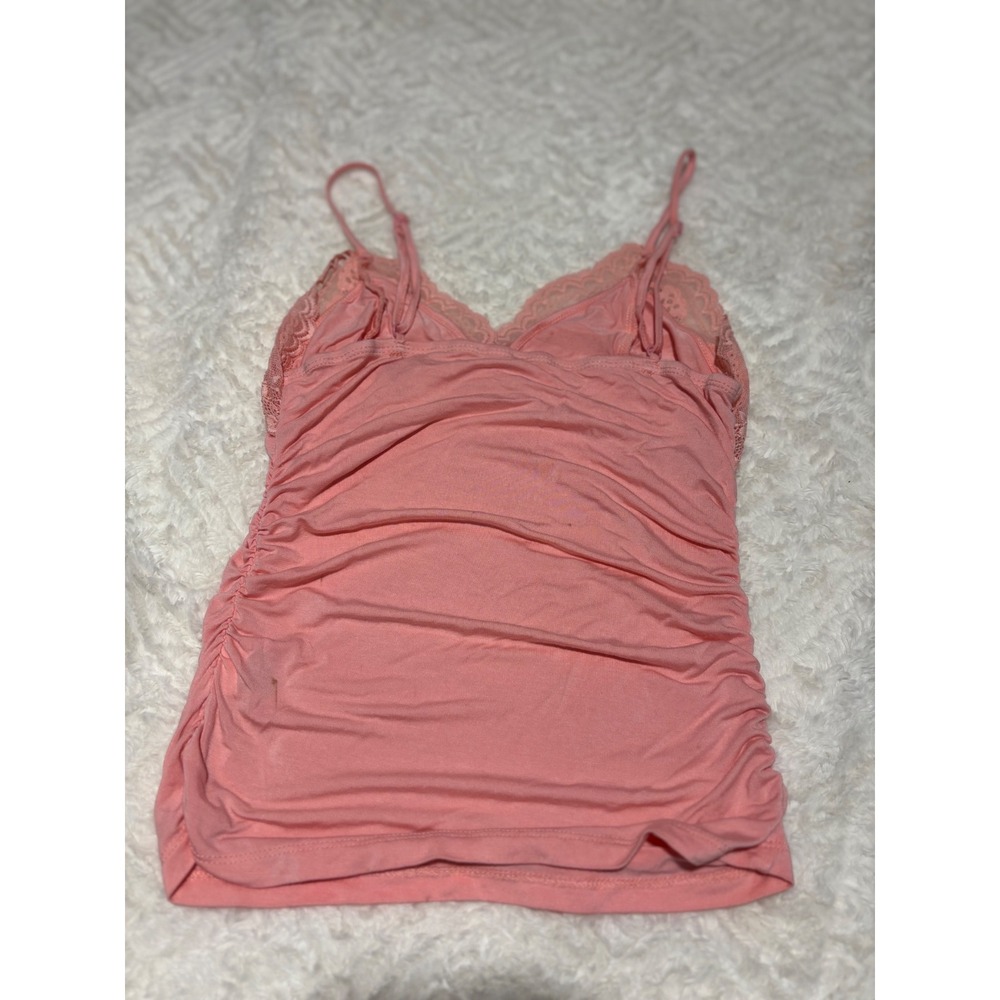 SHEIN Women's  Lace Trim Ruched Cami Tank Top Size M - Picture 2 of 4